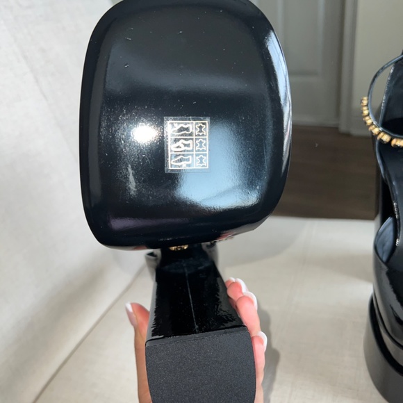 Versace Black Platform Heels - Picture 3 of 11